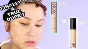 'NEW ELF CAMO CONCEALER VS TARTE SHAPE TAPE | Close ups, wear test, natural light! |  Beauty Banter'