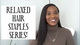 'MY TOP 5 SHAMPOOS FOR RELAXED HAIR ! I RELAXED HAIR STAPLES SERIES!'