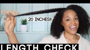 'Length Check! Did Carols Daughter Goddess Strength line GROW My Hair? // Rice Water Recipe'