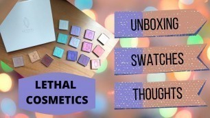 'New Makeup Monday | Lethal Cosmetics | Custom Palette'
