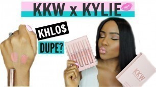 'KKW X Kylie Cosmetics SWATCHES + Review | Brown Skin + WOC'