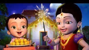 'వచ్చింది, వచ్చింది, దీపావళి పండుగ - Diwali Song | Telugu Rhymes for Children | Infobells'