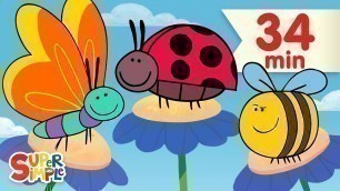 'Butterfly Ladybug Bumblebee | + More Kids Songs | Super Simple Songs'