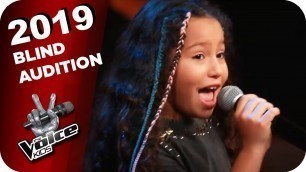 'Becky G - Shower (Sabrin) | Blind Auditions | The Voice Kids 2019 | SAT.1'