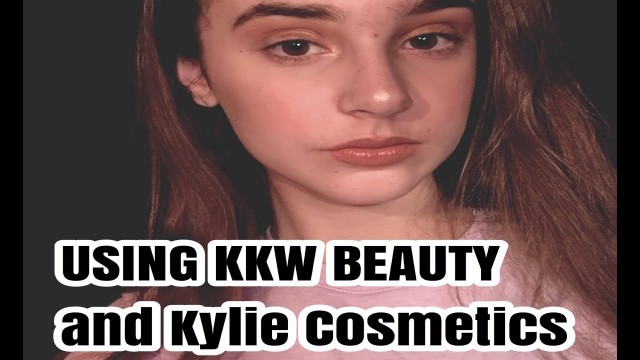 'MAKEUP USING KKW BEAUTY & KYLIE COSMETICS | Carly Anne'