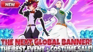 '*THE NEXT GLOBAL BANNER IS HERE* FREE SSR UNIT & COSMETICS + COSTUME SALE IS BACK (7DS Grand Cross)'