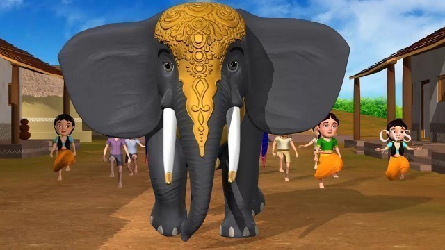 'Enugamma Enugu - Elephant 3D Animation Telugu rhymes with Lyrics for children'