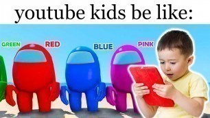 'Kid trying YouTube Kids app'