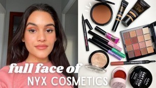 'full face of NYX cosmetics // cruelty free & vegan options'