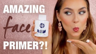 'Nivea Post Shave Balm As A Face Primer?! MAKEUP TEST'