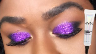 'TESTING NYX GLITTER PRIMER | Does It Work?!'