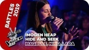 'Imogen Heap - Hide And Seek (Magbule, Nino, Lara) | Battle | The Voice Kids 2019 | SAT.1'
