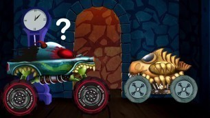 'Hide And Seek, Haunted House Monster Truck + Car Cartoon Videos'