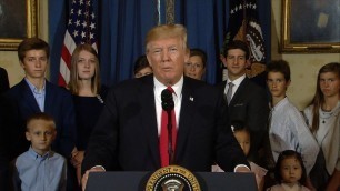 'President Donald Trump full statement on health care from the White House'