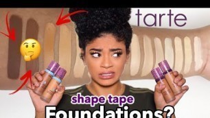 'NEW Tarte Shape Tape FOUNDATION Review! WYD?... | jasmeannnn'