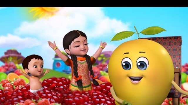 'తీపి పండ్ల పాట - Fruits Song with Chinnu and Chitti | Telugu Rhymes for Children | Infobells'