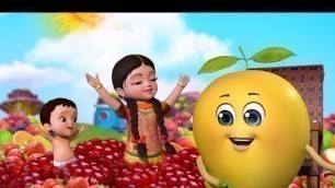'తీపి పండ్ల పాట - Fruits Song with Chinnu and Chitti | Telugu Rhymes for Children | Infobells'