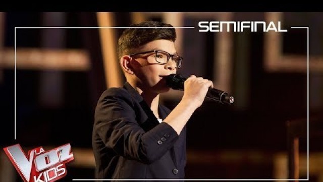 'Salva Bermúdez canta \'Solamente tú\' | Semifinal | La Voz Kids Antena 3 2019'
