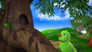 'Chitti Chilakamma Parrots 3D Animation Telugu Rhymes for children with lyrics'