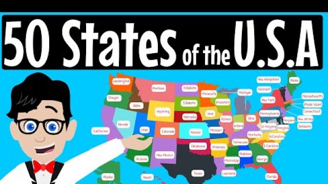 '50 States of the USA Song | Fifty States of America for Schools | Gets very fast!'