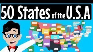 '50 States of the USA Song | Fifty States of America for Schools | Gets very fast!'