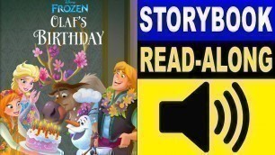 'Frozen Read Along Story book, Read Aloud Story Books, Frozen - Olaf\'s Birthday'