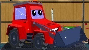 'Tractor Car Wash, Animated Cartoon Video For Kids'