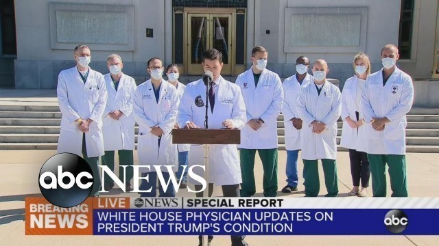 'Trump\'s physician gives update from Walter Reed | ABC News'