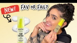 'NEW! NYX Cosmetics PLUMP RIGHT BACK Plumping SERUM + PRIMER Wear Test + Full Review!'