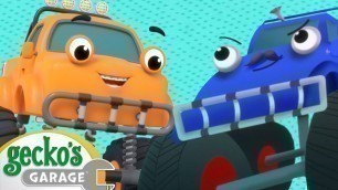 'Monster Truck Dress Up Time｜Gecko\'s Garage｜Funny Cartoon For Kids｜Learning Videos For Toddlers'