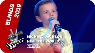 'Michael Jackson - Heal The World (Nils D.) | Blind Auditions | The Voice Kids 2019 | SAT.1'