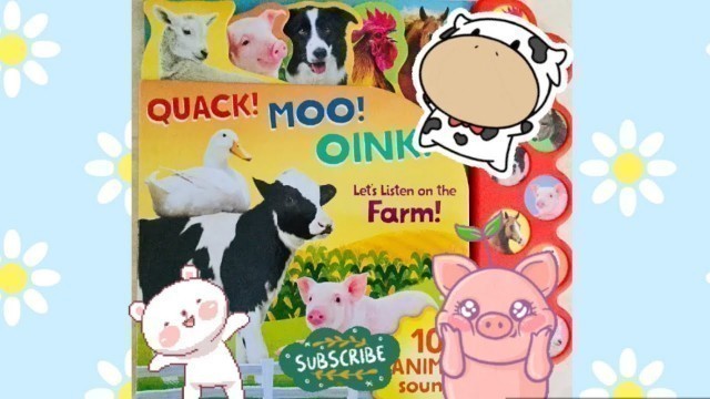 '#Mintykidz Quack! Moo! Oink! READ ALOUD BOOK FOR KIDS ✨