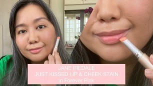 'Conscious Beauty: JANE IREDALE JUST KISSED LIP & CHEEK STAIN in Forever Pink - Will I Repurchase??'