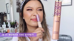 '\"BEST\" CONCEALER IN THE WORLD?! • Tarte Shape Tape Concealer Review'