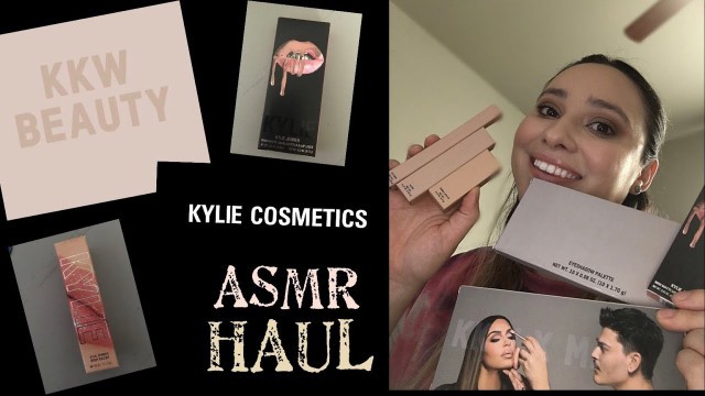 'ASMR ⭐️ KKW Beauty & Kylie Cosmetics Haul'