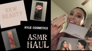 'ASMR ⭐️  KKW Beauty & Kylie Cosmetics Haul'