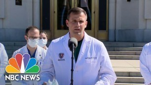 'Walter Reed Doctors: Trump In \'Exceptionally Good Spirits,\' Fever-Free And On Remdesivir | NBC News'