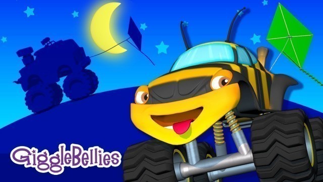 'Learn Shapes | Monster Truck Cartoons For Children | GiggleBellies'