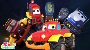 'Finger Family Song, Monster Truck Dan, Car Cartoon Videos for Children by Kids Channel'