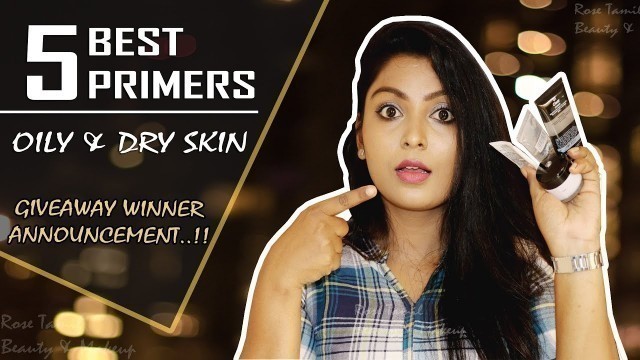 'தமிழில்-Best primer for oily and dry skin in Tamil | 20K Giveaway Winner | Q&Ans about Makeup'