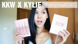 'KKW x KYLIE COSMETICS l Lip swatches & Review l Nashy T'