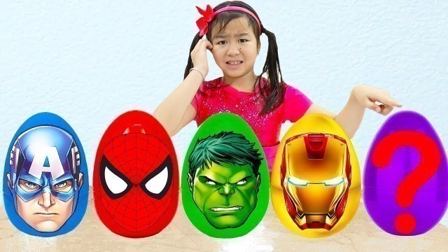 'Superheroes Surprise Egg Song | Jannie Sing-Along Nursery Rhymes Song for Kids'