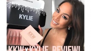'KKW x KYLIE COSMETICS Unboxing, Swatch and Review! | Carla Cassandra'