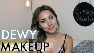 'Summer Dewy Makeup Tutorial ft. Vegan Makeup Brushes'