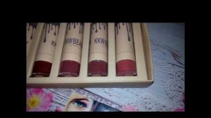 'Видео обзор матовых помад KKW Kylie Jenner'