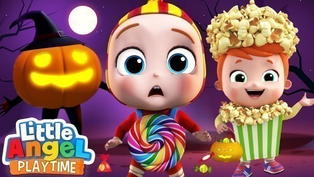 'Scary Halloween Monsters | Fun Sing Along Songs by Little Angel Playtime'
