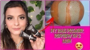'why primer is important before foundation (MAKEUP)| NY BAE PRIMER review in 2 min. with orange test'