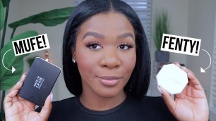 'BATTLE OF THE POWDERS l FENTY BEAUTY SOFT MATTE VS.  MAKEUP FOREVER MATTE VELVET!'