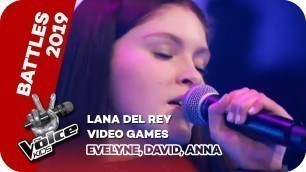 'Lana Del Rey - Video Games (Evelyne, David, Anna) | Battles | The Voice Kids 2019 | SAT.1'