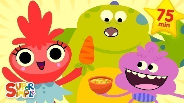 'There\'s A Monster In My Tummy | + More Kids Songs | Super Simple Songs'